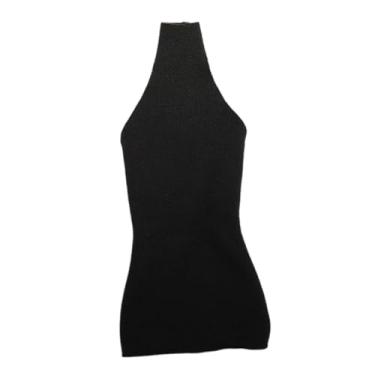 Imagem de Kokiya Acessórios de vestido de vestido de vestido apertados de 1/6, vestido elegante sem mangas para figura de de 12 '' , Preto