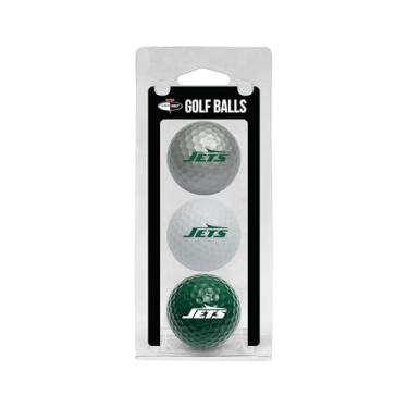 Imagem de Team Golf Bolas de golfe NFL New York Jets tamanho regulável, pacote com 3, impressão de time durável colorida