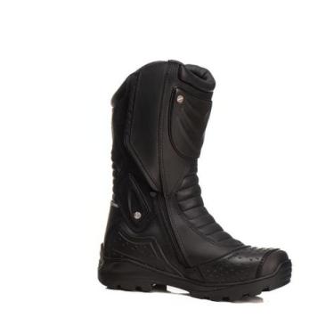 Imagem de Bota Motociclista Acero em Couro Bovino Modelo Speed Touring Preto Can
