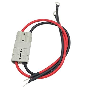 Imagem de JooFn Plugue de carregamento de empilhadeira elétrica 10AWG Cabo de conexão de bateria com conector rápido 50A 600V e anel O para carros a bateria, carros turísticos, tratores, motores (pacote com 2)