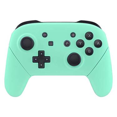 Imagem de Alças de placa traseira para controle NS Switch Pro da eXtremeRate, capa de proteção de encaixe de reposição para NS Switch Pro – controle não incluído, Mint Green