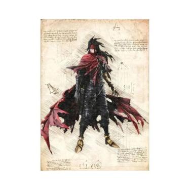 Imagem de Final Fantasy Anime Poster Canvas Wall Art Vintage Videogames Figura E