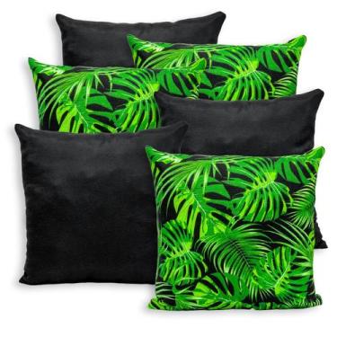 Imagem de Kit 6 Capas de Almofada Lisa e Estampada 40x40cm Zíper Gorgurinho - BE