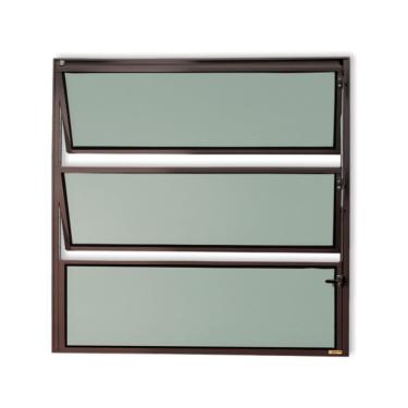 Imagem de Basculante Master Vidro Boreal 60cm X 60cm Brimak Corten