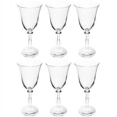 Imagem de Conjunto De Taças Para Vinho Tinto Bohemia Angela 250 Ml Em Cristal - 6 Peças Transparente