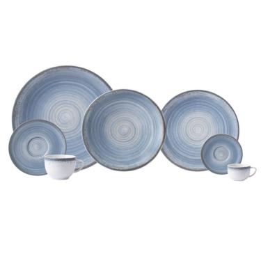 Imagem de Aparelho De Jantar 42 Peças Esfera Azul Celeste Schmidt