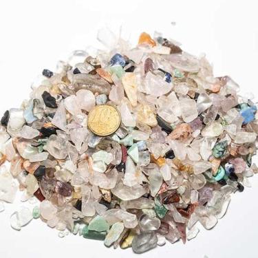 Imagem de 500g Cascalho Misto Polido P Pedras de 10 a 20 mm Classe B - Cristaisd