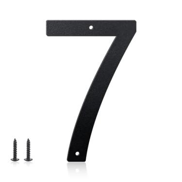 Imagem de Números de casa de 25,4 cm e letras de metal para placas externas, números de casa para fora, letras de endereço de alumínio e números para porta, caixa de correio, jardim, perfeito para casa ou