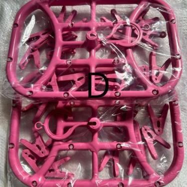 Imagem de Kit 2 Varais ROSA Calcinha Cueca Meias Com 16 prendedores Cores Sortid