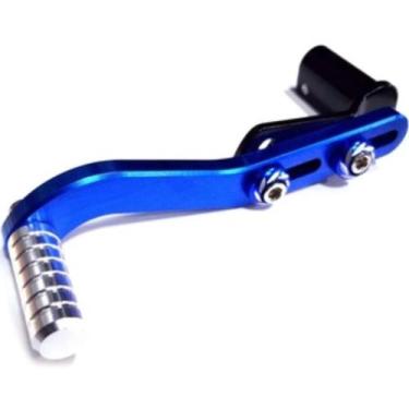Imagem de Pedal de Cambio Modelo Esportivo com Regulagem Prata e Azul - Loja Dua