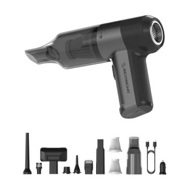 Imagem de Scosche Aspirador De Pó Portátil Sem Fio Scovac 4 Em 1 Alta Potência Para Carro, Espanador Ar Comprimido, Bomba Inflar E Desinflar - Portátil, Recarregável Com Forte Sucção Pelos Animais, Carpete Do