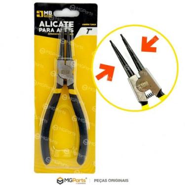 Imagem de Jogo 4 Alicate para Anéis Profissional Trava Extrator Interno e Extern