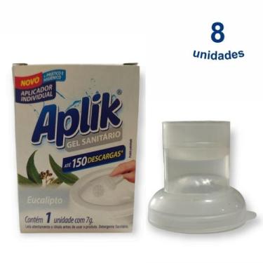 Imagem de 8 Gel Sanitário Adesivo Vaso Lavanda Marine Limão Floral Pinho Eucalip
