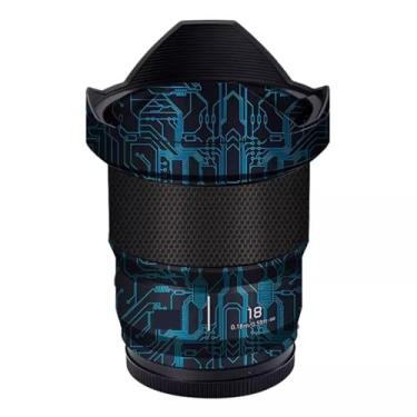 Imagem de Película para câmera protetor de lentes antirarranhões adesivo para Panasonic Lumix S 18 mm F1.8 18 1.8 (azul circuito)