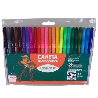Imagem de Caneta Hidrocor com 24 Cores Leonora