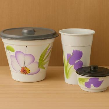 Imagem de kit Pia Porta Sabão Porta Detergente Lixeira Plastico - Divando, Branc