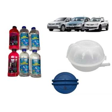 Imagem de Kit Reservatório Aditivo Água Radiador VW Gol Voyage Saveiro