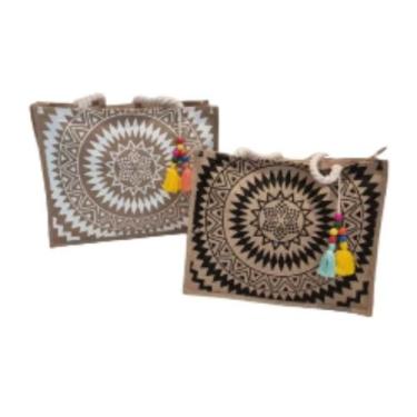 Imagem de Bolsa feminina praia grande estampa mandala - Lite