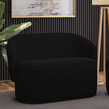 Imagem de Sofá 2 Lugares Namoradeira Orgânica para Sala Malu Suede M11 - D`Rossi