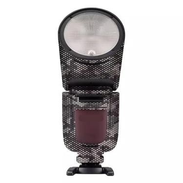 Imagem de Adesivo de flash para câmera antiarranhões para Godox V1 Pro Flash estroboscópico protetor de vinil protetor corporal decalque V1 Pro (Mamba Titanium)