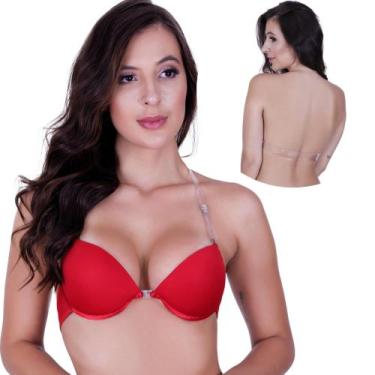 Imagem de Sutiã Silicone Alça Transparente Removível frente única - c4 SUTIÃ SIL