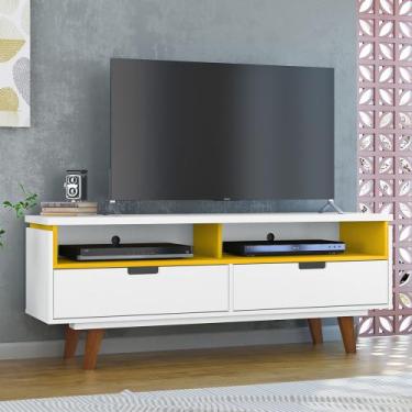 Imagem de Rack Vintage Levi Até 60 Polegadas 2 Gavetas - Olivar Móveis