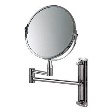 Imagem de Espelho Para Maquiagem Redondo Articulavel Dupla Face Mor