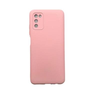 Imagem de Capa Samsung A02S / A03S Silicone Aveludada Protege Câmera Colorida Ca