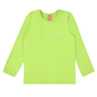 Imagem de Camiseta Praia Bebê e Infantil Proteção UV50+ Cores Up Baby, Verde neo