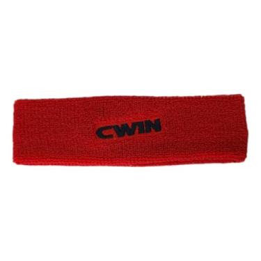 Imagem de Faixa de Cabeça Testeira Headband para Esportes Corrida Yoga Cross Training Ciclismo Malhação Academia Anti Suor Atoalhado Cabelo Testa Beach Tennis Tênis Padel Badminton (VERMELHO)