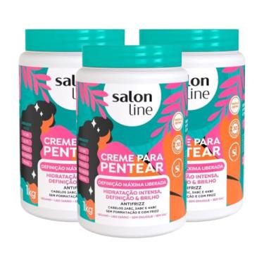 Imagem de Kit com 3x Creme para Pentear de 1kg Definição Máxima Salon Line - Hidratação, Definição e Brilho