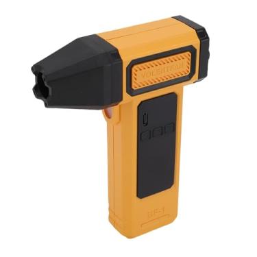 Imagem de Haofy Duster de Ar Comprimido, 9 Engrenagens Displações Digitais de LED Ajustáveis Soprador de Poeira Sem Fio Com Porta de Carregamento, Luz Ambiente para Teclado, PC, Carro e Casa (Amarelo)