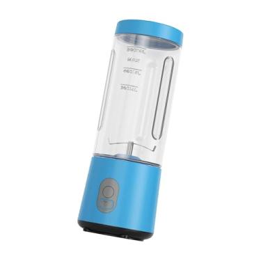 Imagem de AFXGUSD Liquidificador Portátil, Mini Liquidificador, Garrafas, Smoothies, Shakes, Liquidificador de, Espremedor de Frutas, Máquina de Frutas para Escrit, azul