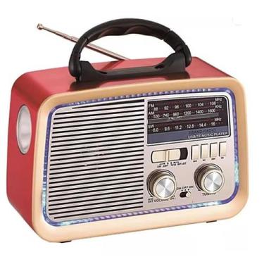 Imagem de Radio Retrô Bluetooth Usb Am Fm Bivolt Ad-3188 3 Bandas - Ltomex