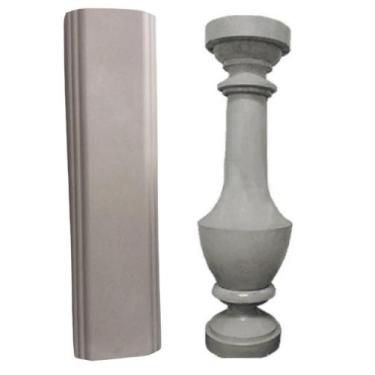 Imagem de Forma Kit Viga/base Balaústre 80x20x6cm + Balaustre - garden