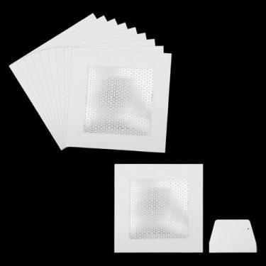 Imagem de Chinflly Kit de reparo de drywall, kit de remendo de reparo de parede de 10 cm com reparo de patch de furo raspador para drywall com malha autoadesiva estendida, pacote com 10