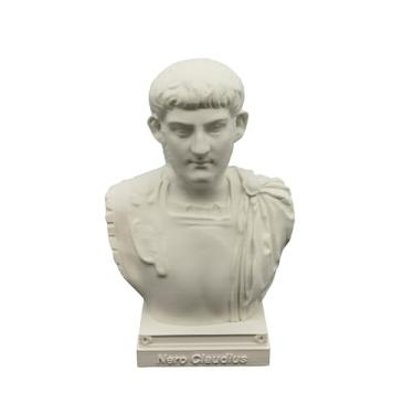 Imagem de otdlle Imperador Romano Augusto Marco Aurélio Nero Cláudio Diocleciano Constantino O Grande Busto Cabeça Escultura Estátua Colecionável Tampo de Mesa Decoração de Casa (Nero Claudius, 15 cm A x 10 L L