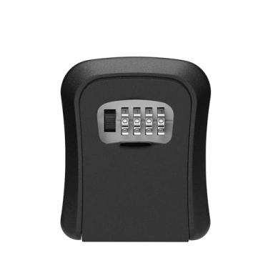 Imagem de Genérico Cadeado Airbnb Segredo Cofre Parede Guarda Chaves Casa Objetos Joias (Preto)