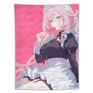 Imagem de LIEGBMEU Tapeçaria Pinup Girl Sexy Hot Anime Girl 152.4 cmx203.2 cm Wall Quilt Art Whimsical Tapestry DecorationAa028