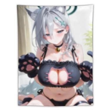 Imagem de LIEGBMEU Sexy Bikini Hot Anime Girl Tapeçaria 152.4 cm x 203.2 cm Interior Exterior Wall Quilt Art Decoração de Tapeçaria Caprichosa, AF391