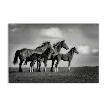 Imagem de Stupell Industries Babies On Board Horse Family Canvas Wall Art Design por Wendy Caro, 61 x 91 cm