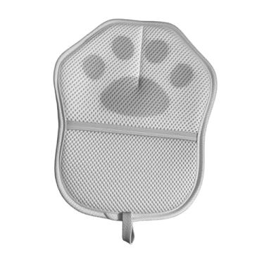 Imagem de KiBcsLic Luva para remoção de pelos de animais de estimação, luva reutilizável e eficiente para móveis, roupas, lençóis e carpetes, Cinza