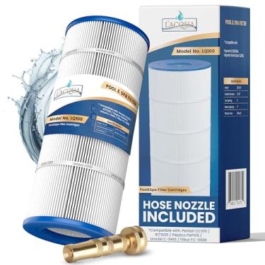 Imagem de LACQUA Cartucho de filtro de piscina LQ100 100 SqF substitui Pentair Clean & Clear 100, CC100, CCRP100, R173215, Posi Clear PXCRP100, PAP100, PAP100-4, C3-M, Unicel C-9410, Ultral-C3, Mangueira Bocal