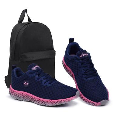 Imagem de Combo Tênis Feminino Ghost 2 com Mochila – Leve, Confortável e Versátil para Caminhada, Academia-Feminino