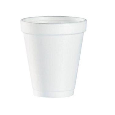 Imagem de Copo Térmico Isopor 200Ml Branco Bebida Quente- 25 Unidades - MOR