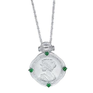 Imagem de Colar De Moeda Rainha Da Deusa Grega Da Mitologia,Colar De Medalha Amuleto De Símbolo Grego Antigo