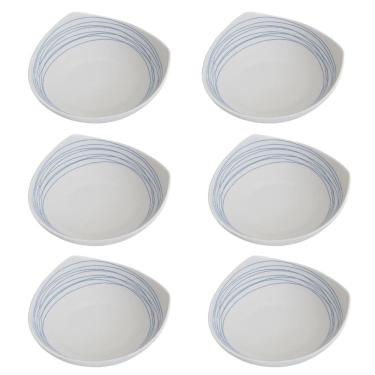 Imagem de Conjunto de 6 Tigela Saladeira Porcelana Italiana Bugatti
