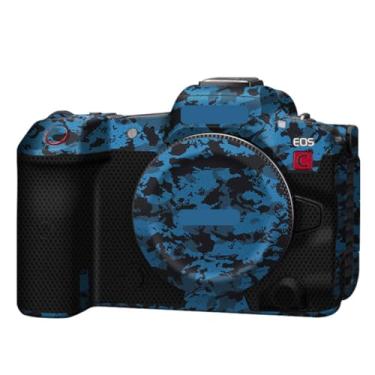 Imagem de Adesivo de capa de câmera R5C para Canon EOS R5 C protetor de câmera película protetora antiarranhões decoração (azul cavaleiro)