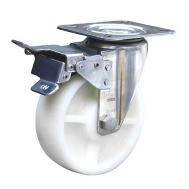 Imagem de Rodizio Inox 8X2 Pol. Industrial Giratório C/Freio Rolamento - COLSON