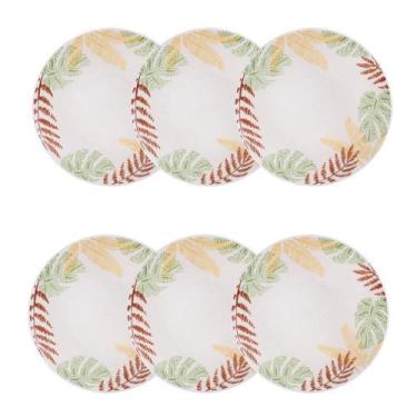 Imagem de Jogo de 6 Pratos Fundos 20,5 cm Oxford Unni Caminho da Selva